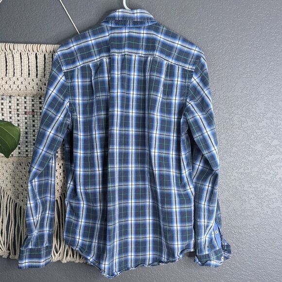 American Eagle Button Down Long Sleeve Shirt Size Medium Men's - Picture 4 of 6